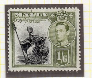Malta 1949 Early Issue Fine Mint Hinged 1S.6d. NW-200465 