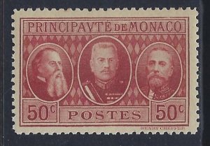 Monaco, Scott #100; 50c Princes, MNH