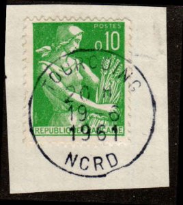 France  #939, Used, Postmark TOURCOING, NORD, 19-6-1961