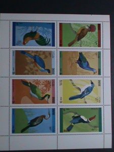 DHUFAR- WORLD FAMOUS LOVELY BIRDS MNH- SHEET VERY FINE WE SHIP TO WORLD WIDE