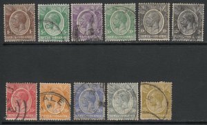 KUT, Sc 18-28 (SG 76-86), used (75c on paper)