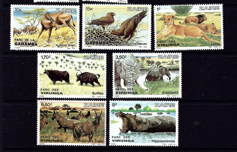 Zaire 1078-84 NH 1982 Animals 