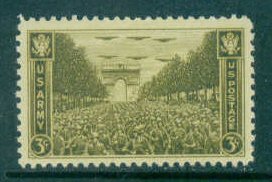 934 3c Army Fine MNH