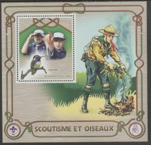 SCOUTS & BIRDS perf m/sheet containing one value mnh