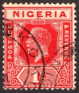 1914, Nigeria 1p, Used, Sc 2