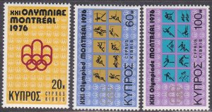 Cyprus Sc #465-467 MNH