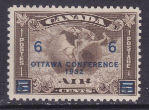 Canada C4 MNH OTTAWA CONFERENCE 1932 6c o 5c Surcharged Issue VF Cv $70.00