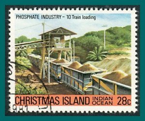 Christmas Island 1981 Phosphate Industry 3, 28c used #104,SG137