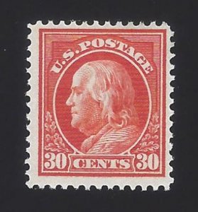 US #420 1912-14 Orange Red WMK 190 Perf 12 MNH F-VF SCV $250