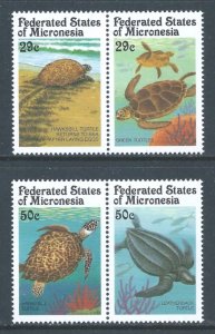Micronesia #134-7 NH Turtles (2 Pairs)