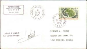 1975 FRENCH SOUTHERN & ANTARCTIC WITH SHIP CACHET