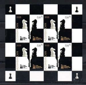 AZERBAIDJAN - 2023 - M/S - CHESS - WORLD CHAMPIONSHIP -