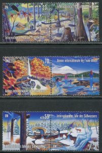 UNITED NATIONS Sc# NY 846-847 GE 411-412 VI 333-334 2003 Freshwater Year MNH