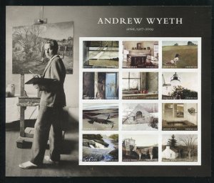 5212 Andrew Wyeth Sheet of 12 Forever Stamps MNH