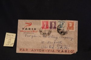 Brazil 667, 791, 792, & 795 on cover Alegre to W. Norfolk VA (#1234)