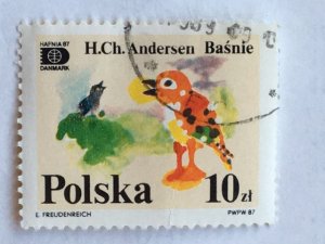 Poland – 1987 – Single “Bird” Stamp- #2833 – CTO