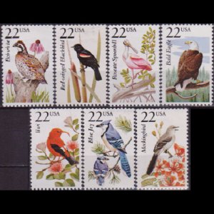 U.S.A. 1987 - Scott# 2301/320 N.American Birds 22c NH