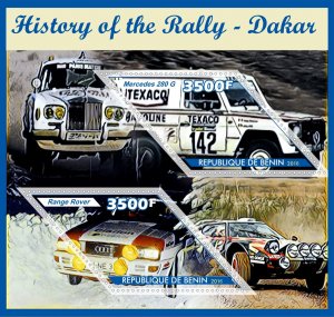 Stamps.Cars . Rally Dakar  2016 year 2 sheets perforated