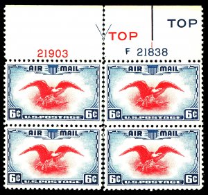 U.S. #C23 MINT BLOCK OF 4 OG LH