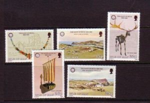 Isle of Man Sc 301-305 1986 Manx Museum stamp set mint NH