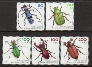 Germany 1993 Beetles Insects VF MNH (B745-9)