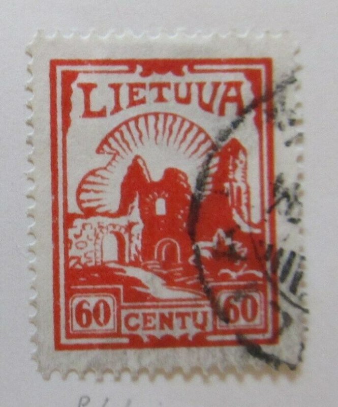 A11P5F50 Litauen Lituanie Lithuania 1933-34 Wmk Mult Letters 60c used