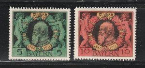 Bavaria 92-93 Set MH Prince Regent Luitpold, 92 Small Thin