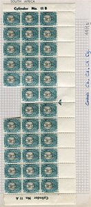 SOUTH AFRICA; 1947-54 early Springbok issue LARGE MINT MNH Margin BLOCK