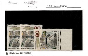 Germany - Berlin, Postage Stamp, #9N231 (3 Ea) Mint NH, 1965 (AC)