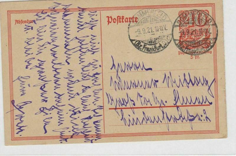 German Postal History Stamps Postcard Ref: R4870