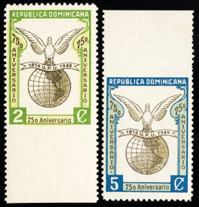 Dominican Republic Stamps MNH VF Year 1949 UPU Imperf 1 Side