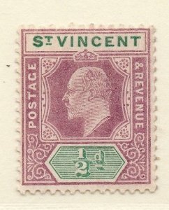 St Vincent 1902 Early Issue Fine Mint Hinged 1/2d. 295291