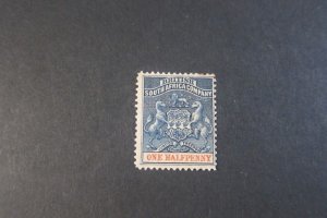 Rhodesia 1891 Sc 1 MH