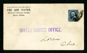 US Clean Fire And Water Advertising Stamp Cover
