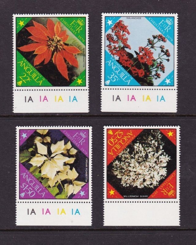 Anguilla 1979 Flower Sc 367-370 set MNH