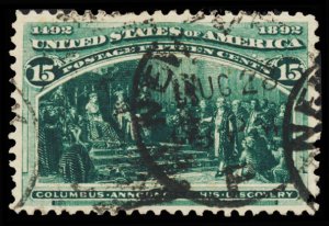 U.S. COLUMBIAN ISSUE 238  Used (ID # 99748)