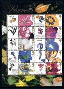 [97787] Great Britain 1997 Flora Flowers Blumen Tulips with Labels MNH