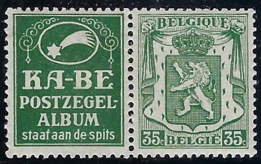 RK108 Belgium with ad label BIN $3.00