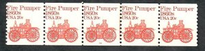 #1908 Fire Pumper #14 MNH plate number coil PNC5