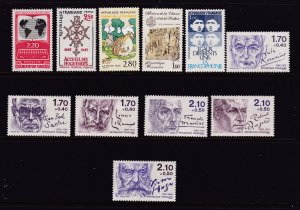 France a 2 modern mint sets