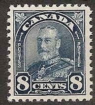 Canada  171 Mint OG 1930 8c dark blue KGV Definitive