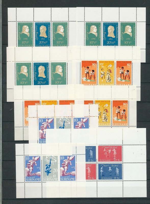 Suriname Children Art Sheets MNH x 9 (Ac 1578