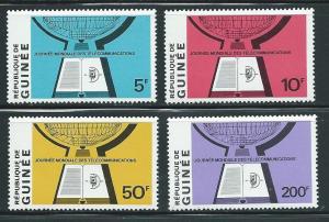 Guinea 560-3 1970 Telecommunications Day set MNH