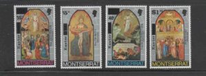 MONTSERRAT #333-336 1976 EASTER MINT VF NH O.G aa