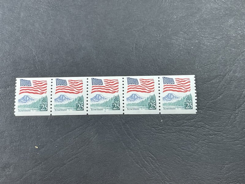 U.S.# 2280a-MINT/NH--PLATE # COIL STRIP OF 5--(P#9)-----1989