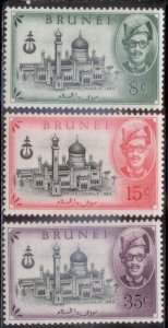 Brunei 1958 SC# 97-9 MNH-OG E35