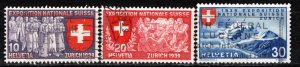 Switzerland Scott # 247 - 249, used