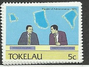 Tokelau Islands #151  Transfer of Administration (MNH) CV$0.25