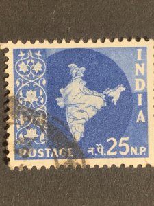 India 25a stamp  ,  black cancelled postage used, refno:5014