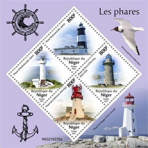 2021/06- NIGER -  LIGHTHOUSES          4V    MNH **  